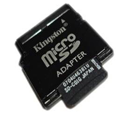 Kingston MicroSD card with adaptors